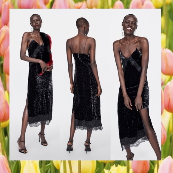 Zara velvet camisole dress Clearance